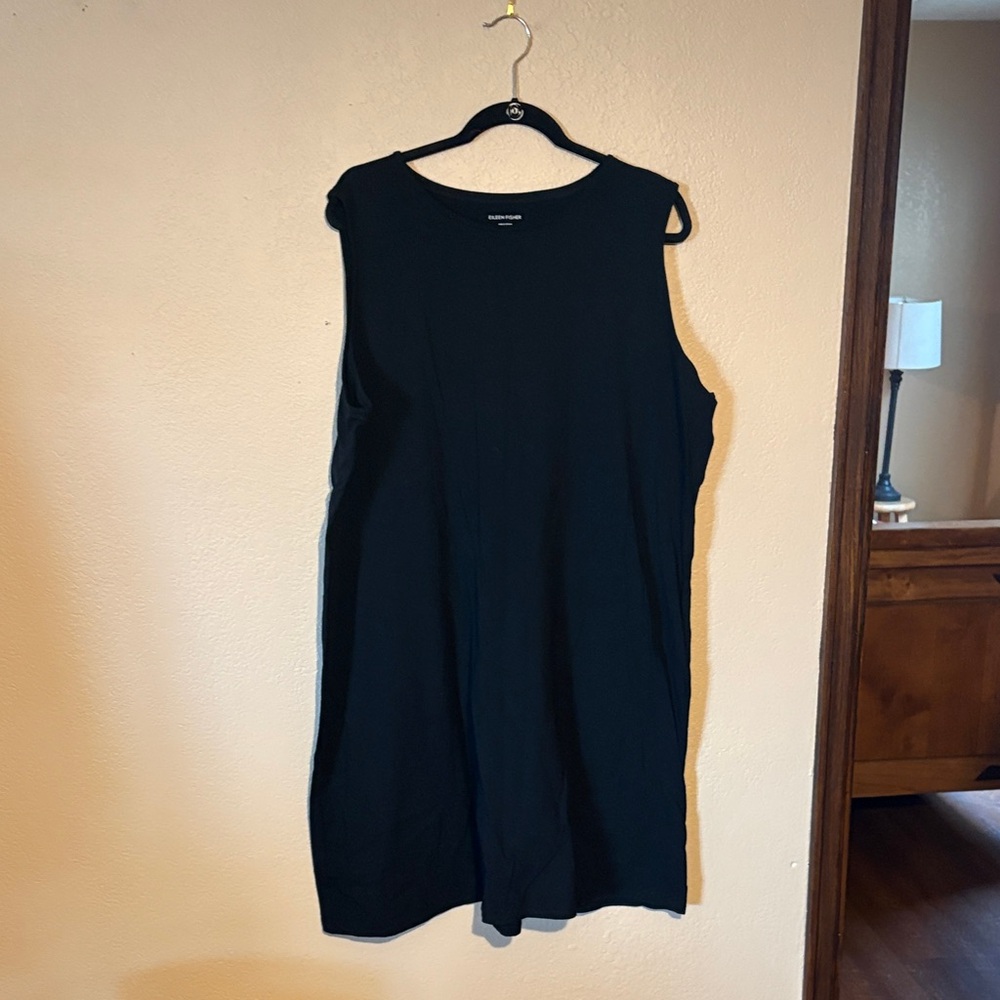 Eileen Fisher Black Tank Top Dress